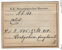 Etiketten zu Calcit (NHMW-MIN-Ab163)
